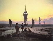 Caspar David Friedrich the stages of life painting